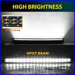 8/14/22/32/42/52''LED Work Light Bar Spot Flood Roof Lights Driving Lamp Offroad
