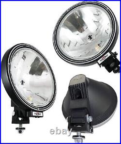 8x 12v / 24v 9 Round Fog Spotlights Spot Lamps Cab Top Bar Truck Lorry Roof