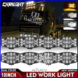 8x LED Parking and val Fog Spot Lights For Kelsa Bars Roof Grill Truck Lamps 24V