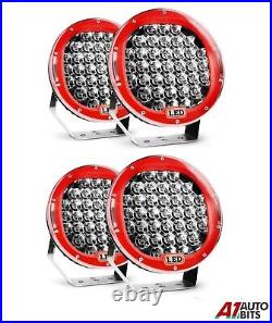 96W 9 High Power 24v Led Work Lamp Spot Lights X4 Fit For Daf Man Scania Volvo