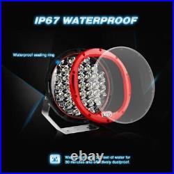 96W 9 High Power 24v Led Work Lamp Spot Lights X4 Fit For Daf Man Scania Volvo