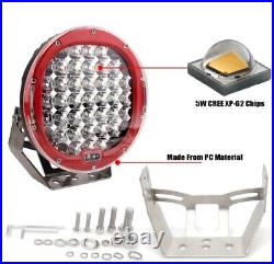 96W 9 High Power 24v Led Work Lamp Spot Lights X4 Fit For Daf Man Scania Volvo