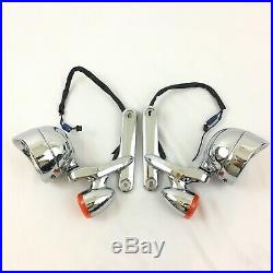 97-13 OEM Genuine CVO Harley Auxiliary Left/Right Pair Passing Spot Lights Lamps