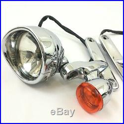 97-13 OEM Genuine CVO Harley Auxiliary Left/Right Pair Passing Spot Lights Lamps