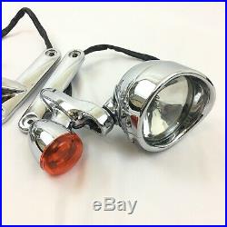 97-13 OEM Genuine CVO Harley Auxiliary Left/Right Pair Passing Spot Lights Lamps