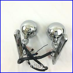 97-13 OEM Genuine CVO Harley Auxiliary Left/Right Pair Passing Spot Lights Lamps