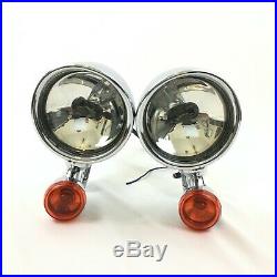 97-13 OEM Genuine CVO Harley Auxiliary Left/Right Pair Passing Spot Lights Lamps