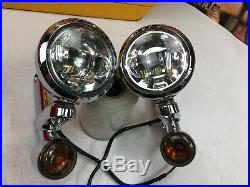 97-13 OEM Genuine CVO Harley Auxiliary Passing Spot Lights Lamps