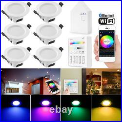 9W Smart WIFI/Bluetooth Control Downlight RGB+WW+CW LED Ceiling Round Spotlight