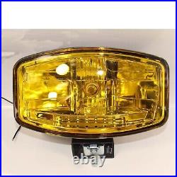 9.5'' Jumbo Oval Black ABS Spot Lamp 24v + LED To Fit Scania Volvo DAF MAN Truck