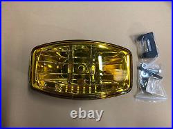 9.5'' Jumbo Oval Black ABS Spot Lamp 24v + LED To Fit Scania Volvo DAF MAN Truck