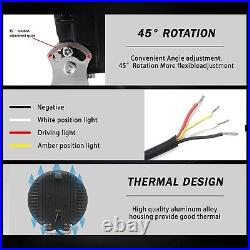 9 Round Full Led Spot Fog Driving Drl Light Lamp X4 For Mercedes Atego Actros