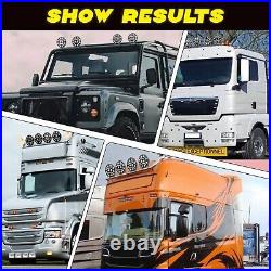 9 Round Full Led Spot Fog Driving Drl Light Lamp X4 For Mercedes Atego Actros 9 Round Full Led Spot Fog Driving Drl Light Lamp X4 For Mercedes Atego Actros