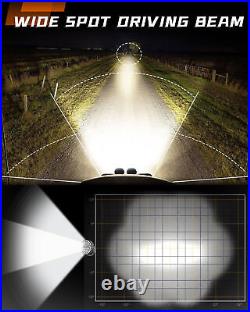 9inch Round LED Work Light DRL Spot Driving Fog Lamp Offroad Truck SUV UTV 4WD