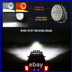 9inch Round LED Work Light DRL Spot Driving Fog Lamp Offroad Truck SUV UTV 4WD