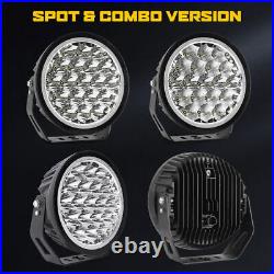 9inch Round LED Work Light DRL Spot Driving Fog Lamp Offroad Truck SUV UTV 4WD