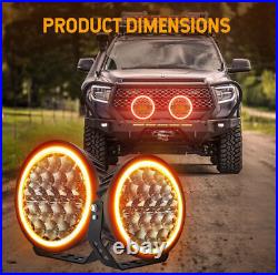 9inch Round LED Work Light DRL Spot Driving Fog Lamp Offroad Truck SUV UTV 4WD