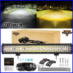 AUXBEAM 20 LED Work Light Offroad Driving Lamp Spot 6 Modes Universal Truck SUV