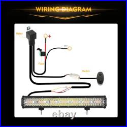 AUXBEAM 20 LED Work Light Offroad Driving Lamp Spot 6 Modes Universal Truck SUV