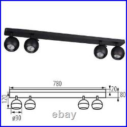 Adjustable 4 Way GU10 Ceiling Light Spotlight Fitting Kitchen Bar Lighting Lamp