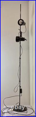 Adjustable Retro Twin Spot Light Floor Standing Lamp Black