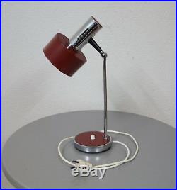 Alte Vintage Chrom Schreibtisch Stab Leuchte Tischlampe Spot 60er 70er Jahre