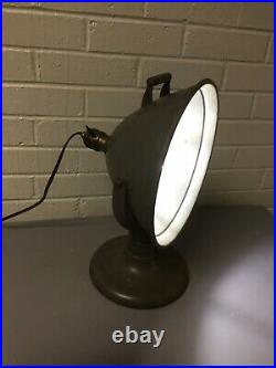 Amazing Antique Vtg Steampunk Industrial Lamp Light Fixture Spot Light Rare Find