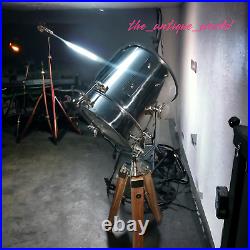 Antique Tripod Lamp Floor Stand Spot Light Nautical Studio Vintage Searchlight