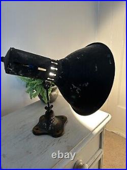Antique credalux industrial Spot Table Light 16 Inch Works Pat Tested