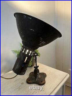 Antique credalux industrial Spot Table Light 16 Inch Works Pat Tested