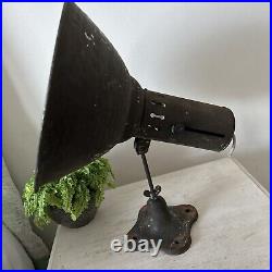 Antique credalux industrial Spot Table Light 16 Inch Works Pat Tested