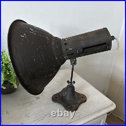 Antique credalux industrial Spot Table Light 16 Inch Works Pat Tested