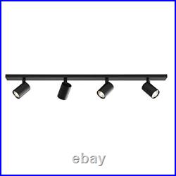 Ascoli Four Bar Indoor Spotlight (Matt Black), GU10 Lamp, Designed in