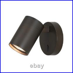 Ascoli Single Switched Indoor Reading Light (Bronze), GU10 LED Lamp