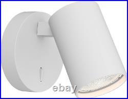 Astro Ascoli Single Switched Indoor Reading Light Textured White, GU10 LED Lamp