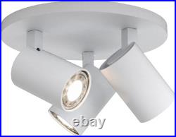 Astro Ascoli Triple Round Indoor Spotlight (Textured White), GU10 Lamp, Designed
