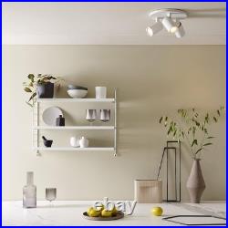 Astro Ascoli Triple Round Indoor Spotlight (Textured White), GU10 Lamp, Designed