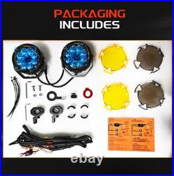 Auxbeam 3 5 7 Round Led Work Driving Light Spot Lamp Side Lights Drl Offroad