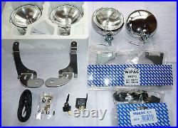 BMW Mini Wipac Spot Lights 2 Lamp Full Kit Chrome S6055 R50 R52 R53 MOT pass