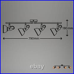 BRILONER Leuchten Ceiling Light, 4-Bulb Spotlight, Rotatable and Pivotable