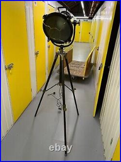 Bancroft Industrial Tripod Floor Lamp -Spotlight, Searchlight, Film, Photography