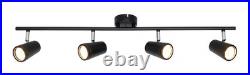 Bathroom Light Black Freya 4 Spot Bar Matt IP44 Spa SPA-35081-MBLK Bathroom Light Black Freya 4 Spot Bar Matt IP44 Spa SPA-35081-MBLK