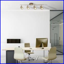 Bathroom Light Brass Samson 4 Spot Bar IP44 Antique Searchlight 6604AB