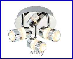 Bathroom Light Silver Bubbles LED 3 Spot Plate IP44 Chrome Searchlight 4413CC Bathroom Light Silver Bubbles LED 3 Spot Plate IP44 Chrome Searchlight 4413CC