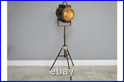 Battery Operated Industrial Style Floor Standing Spot Light Lantern