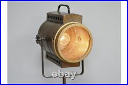 Battery Operated Industrial Style Floor Standing Spot Light Lantern