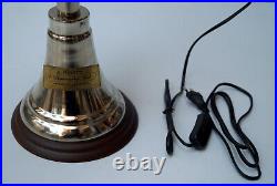 Beautiful nautical style table spot light lamp brown wooden base home decor giif
