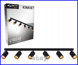 Black Gold GU10 LED Ceiling Spot Light Lamp 6x 35W Rotating Pivot Black Gold GU10 LED Ceiling Spot Light Lamp 6x 35W Rotating Pivot