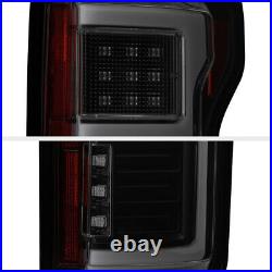 Black Smoke For 15-20 Ford F150 withBlind Spot Sensor LED Tail Light Brake Lamp