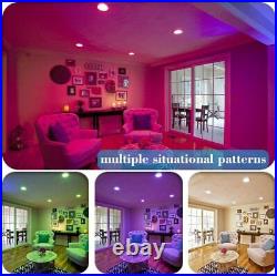 Bluetooth APP Control Recessed LED Panel Ceiling Light Downlight Spotlight Round